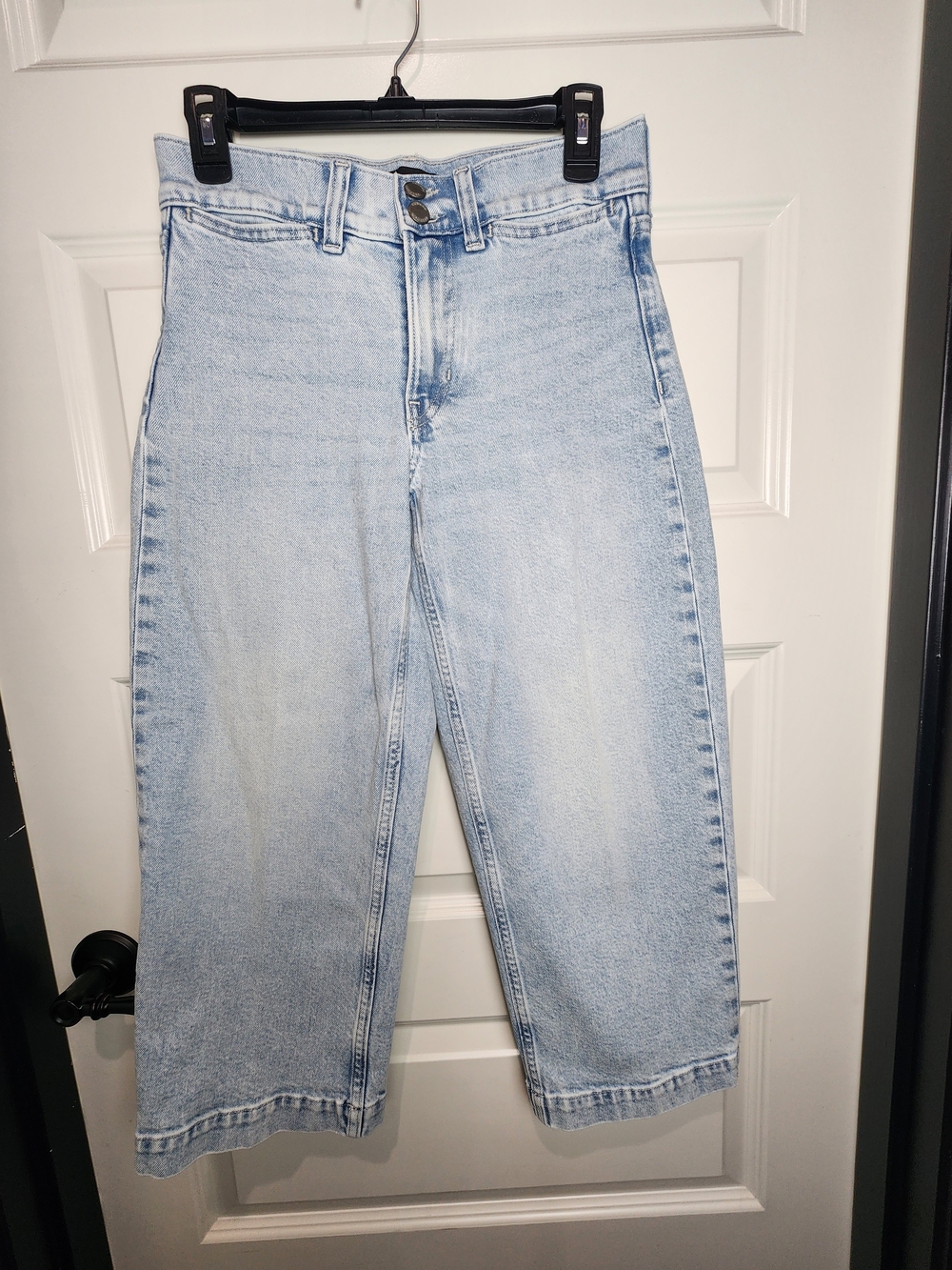Banana Republic Premium Denim High-Rise Wide-Leg Crop Jeans – Women’s 25P Petite